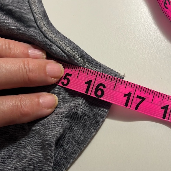 EUC Hollister Tank Top- Grey Sheer peplum hem Sz S - Picture 11 of 12